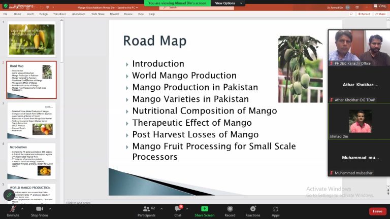 Opportunities for Economic Growth through Value Addition of Mangoes